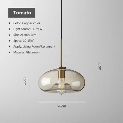 Nordic Glass LED Chandelier – Single & Multi-Head Pendant Light for Dining, Living Room & Home Décor