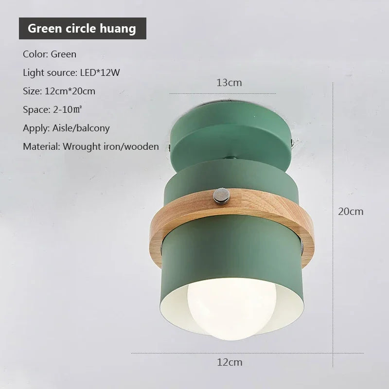 Modern Nordic E27 Ceiling Lamp – Indoor Flush Mount Light for Hallway, Bedroom & Living Room