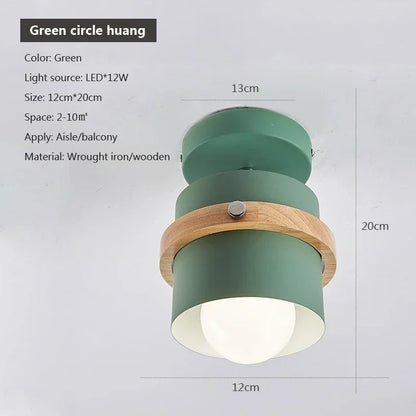 Modern Nordic E27 Ceiling Lamp – Indoor Flush Mount Light for Hallway, Bedroom & Living Room