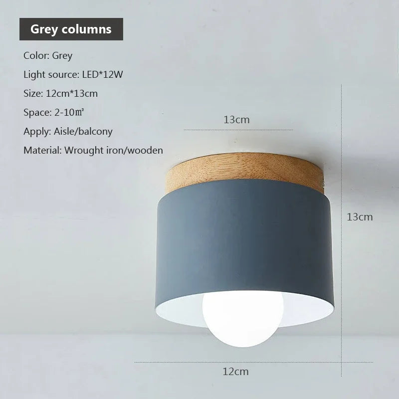 Modern Nordic E27 Ceiling Lamp – Indoor Flush Mount Light for Hallway, Bedroom & Living Room