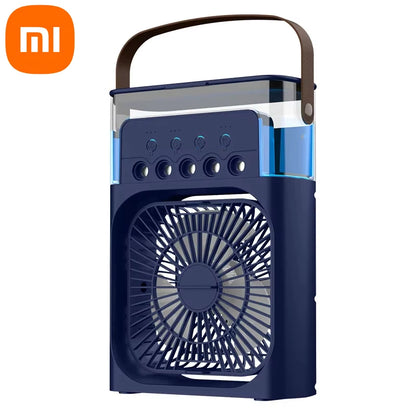 BreezeGlow™ – Mini enfriador de aire 3 en 1 con luz nocturna LED