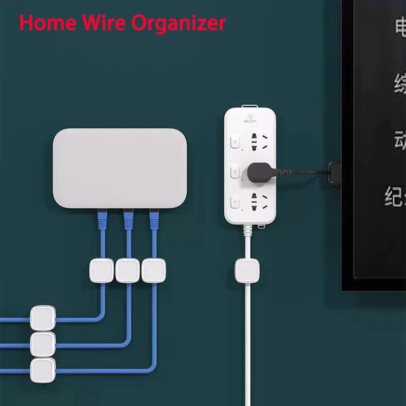MagnaGrip™ – Organizador de cables magnético para escritorio y hogar