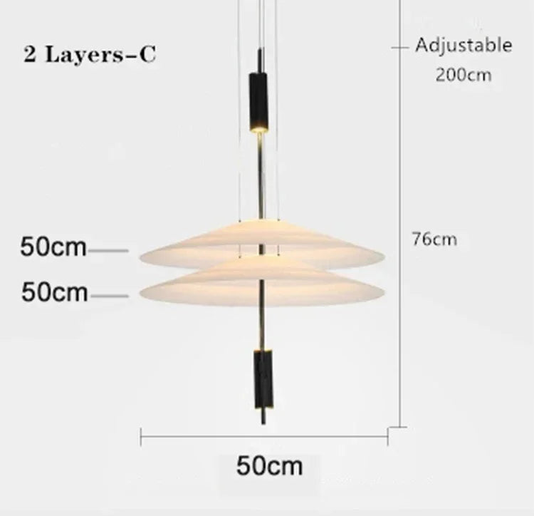 Modern Personality LED Hanging Lamp Flying Saucer Home Decor Denmark Designer Dining Table Bar Living Room UFO Pendant Lights