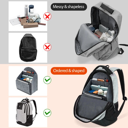 BagNest™ – Insert de rangement en feutre pour sacs à dos et sacs à main