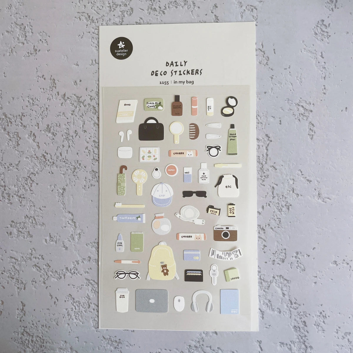 Ensemble d'autocollants Suatelier™ Kawaii Days – Essentiels de la déco coréenne