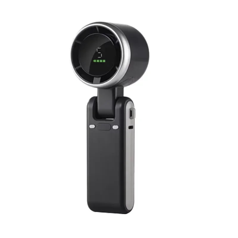 Ventilateur de cou et de bureau TurboCool™ 20 000 mAh – Ventilateur de voyage portable pliable à 5 vitesses avec rotation à 180° 