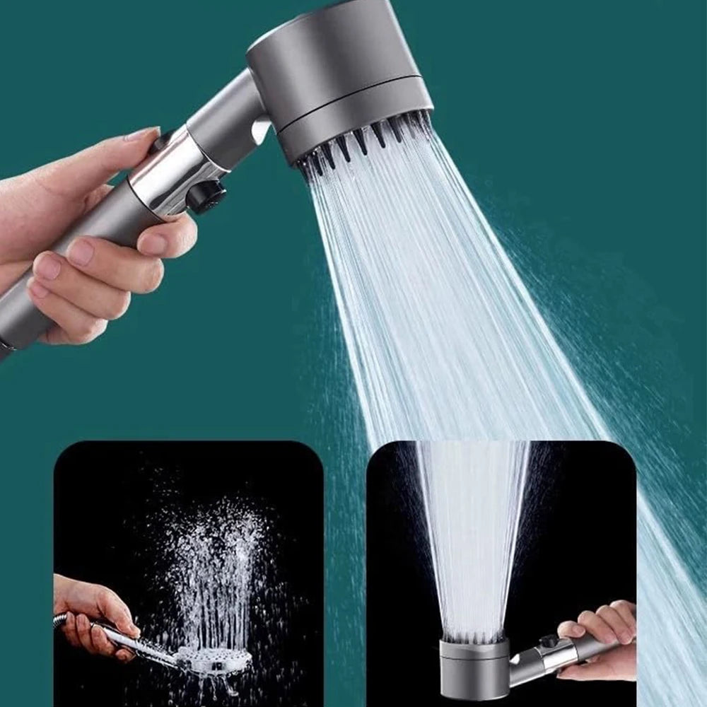 AquaFlow™ 4-Mode High-Pressure Shower – With Brush & Purifying Filters