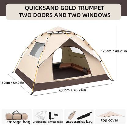 SwiftCamp™ – Tente pliante automatique et étanche pour 4 personnes 