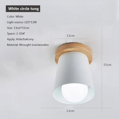 Modern Nordic E27 Ceiling Lamp – Indoor Flush Mount Light for Hallway, Bedroom & Living Room