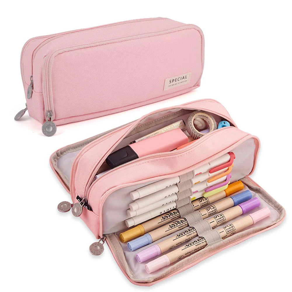 Estuche MaxiHold™ con 3 cremalleras: el organizador de papelería definitivo