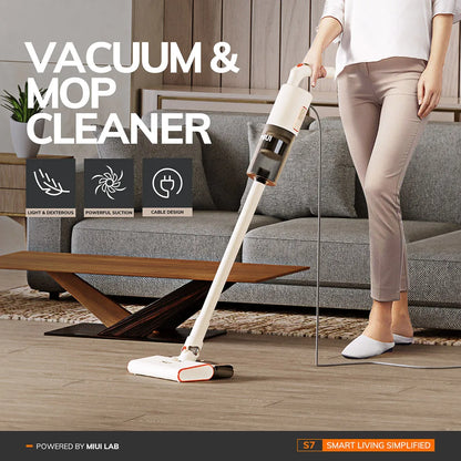 Aspirateur eau et poussière avec fonction nettoyage – Cordon d'alimentation de 5 m, machine de nettoyage tout-en-un 