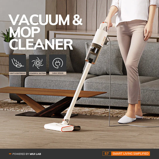 Aspirateur eau et poussière avec fonction nettoyage – Cordon d'alimentation de 5 m, machine de nettoyage tout-en-un 