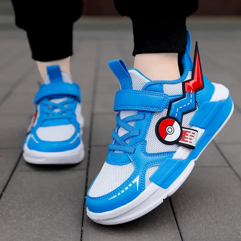 Zapatillas Pikachu para niños, compactas y fáciles de llevar.