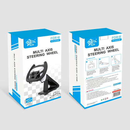 GAMINJA™ Racing Steering Wheel for PS5 – Multi-Axis Controller with Mounting Bracket
