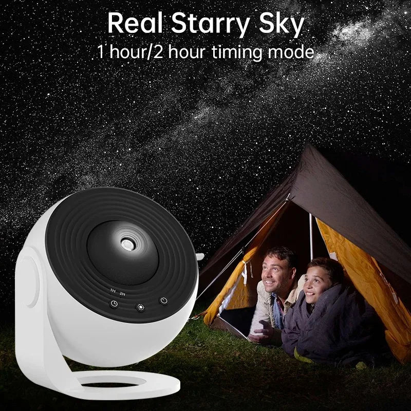 Galaxy Projector Night Light – 360° Rotating Starry Sky Lamp for Kids & Home Decor