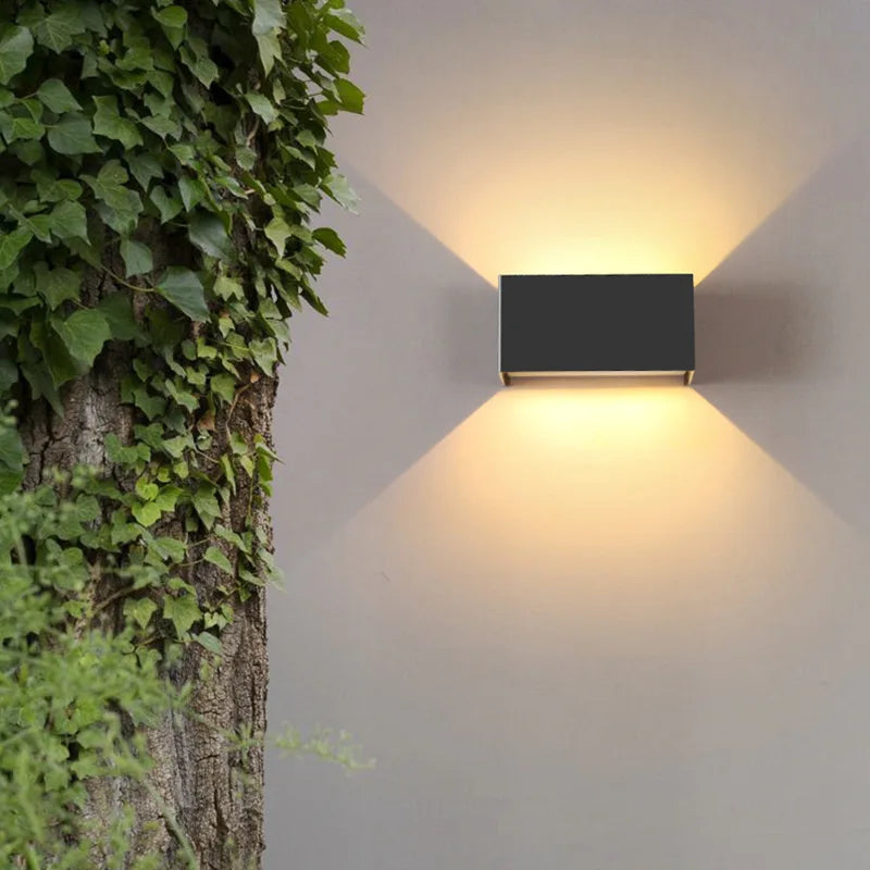 Nordic Modern LED Wall Light – 12W/24W IP65 Waterproof Indoor & Outdoor Sconce for Living Room, Porch & Bedroom