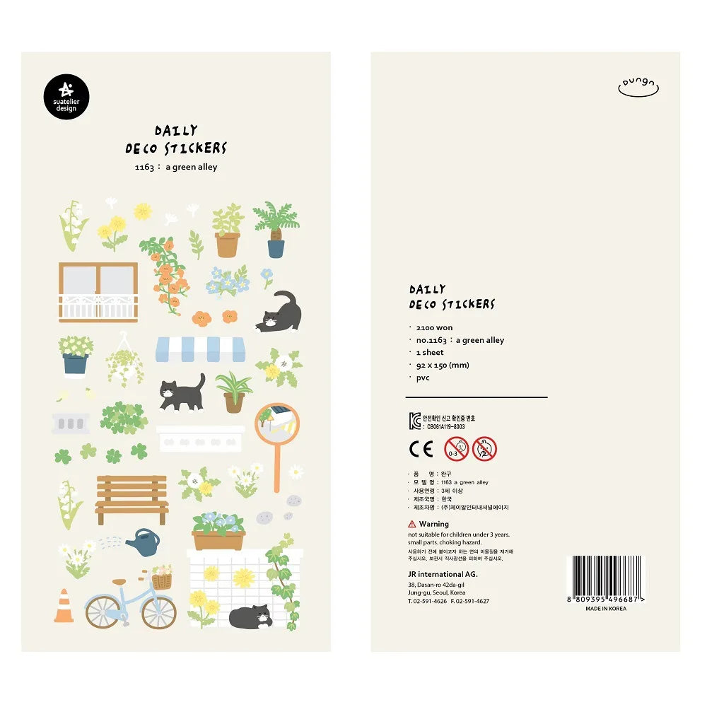 Ensemble d'autocollants Suatelier™ Kawaii Days – Essentiels de la déco coréenne
