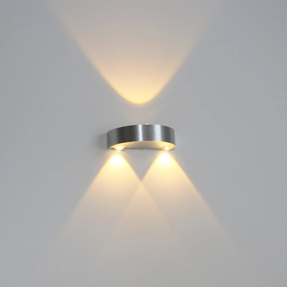 3W LED Indoor Wall Lamps Modern Simple Aluminum Home Lighting Up and Down light Bedroom Living Room Aisle Decorative Wall Lights