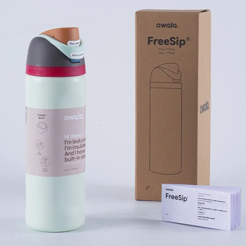 Bouteille isotherme et thermos Boneyard Owala Cup Bouteille d'eau Gobelet isotherme en acier inoxydable Tasse isotherme originale pour le froid et le chaud