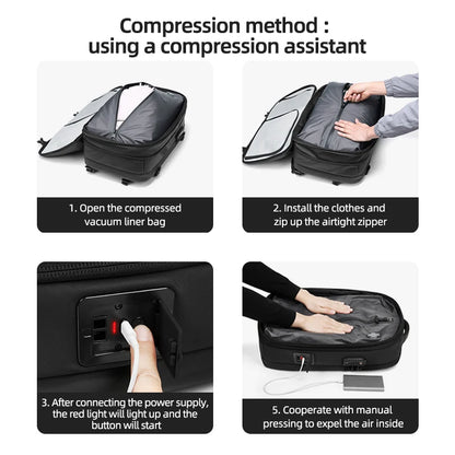 AirPack™ – Sac à dos de voyage intelligent, extensible, étanche et conçu pour les voyages modernes