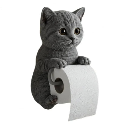 PawRoll™ – Porte-papier toilette en forme de chat amusant