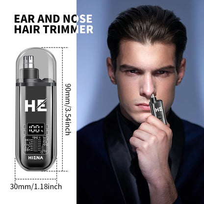 TrimTech™ Pro – Tondeuse intelligente rechargeable pour poils du nez et des oreilles 