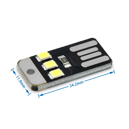 20-Pack USB LED Book Lights – Mini Night Reading Lamps, 5V 0.2W Portable Bulbs for Laptop, Power Bank & Computer