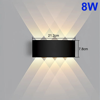 LED Waterproof Wall Light – IP65 Outdoor & Indoor Modern Lamp for Garden, Porch, Bathroom & Living Room