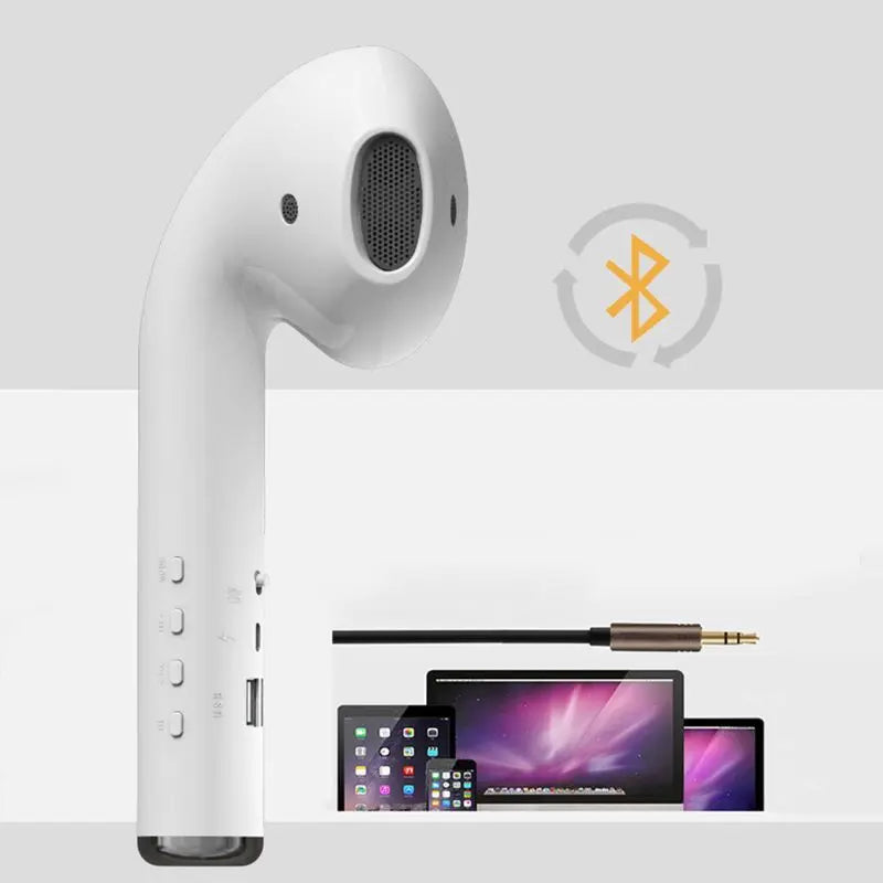 Auriculares gigantes con altavoz Bluetooth: música inalámbrica portátil y radio FM