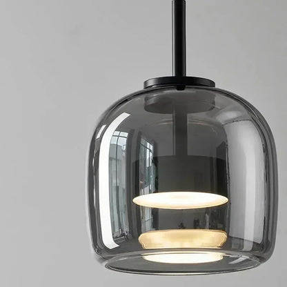 Nordic Glass LED Chandelier – Creative Luxury Pendant Light for Restaurant, Bedroom & Café Decor