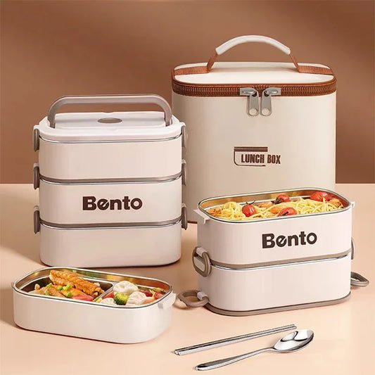 Boîte à lunch StackMate™ BentoPro en acier inoxydable 