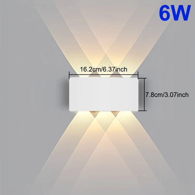 LED Waterproof Wall Light – IP65 Outdoor & Indoor Modern Lamp for Garden, Porch, Bathroom & Living Room