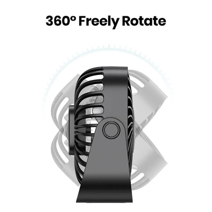 BreezeBuddy™ – Miniventilador USB de 4” 