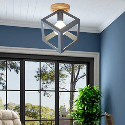 Modern Nordic E27 Ceiling Lamp – Indoor Flush Mount Light for Hallway, Bedroom & Living Room