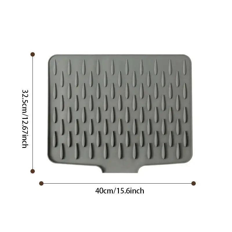 FlexiMat™ – Tapete de cocina plegable de silicona resistente al calor y al drenaje 
