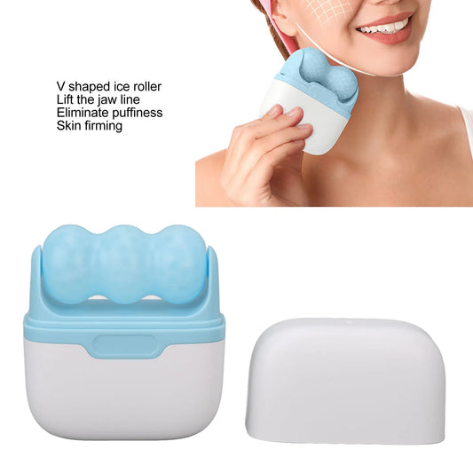 GlowChill™ – Rodillo de hielo de dos cabezales para rostro y cuero cabelludo