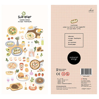 Ensemble d'autocollants Suatelier™ Kawaii Days – Essentiels de la déco coréenne