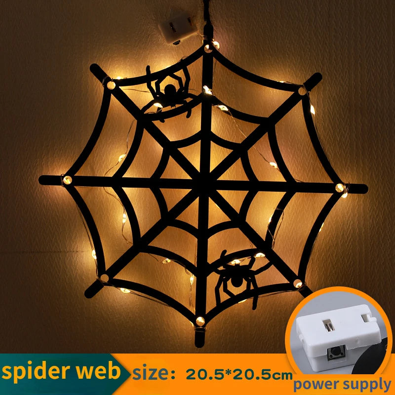 Halloween LED Hanging Lights – Spooky Castle, Witch & Ghost Décor for Indoor/Outdoor Parties