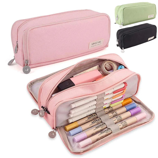 Estuche MaxiHold™ con 3 cremalleras: el organizador de papelería definitivo
