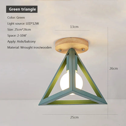 Modern Nordic E27 Ceiling Lamp – Indoor Flush Mount Light for Hallway, Bedroom & Living Room