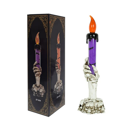 Halloween Skeleton Hand LED Candles – Spooky Ghost Lights for Haunted House & Party Decor