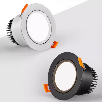 High-Performance LED Downlight – Adjustable Anti-Glare COB Ceiling Spotlight (5W–20W, CRI>98, Dimmable)