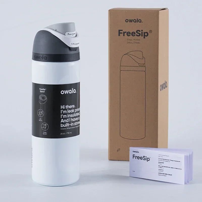 Bouteille isotherme et thermos Boneyard Owala Cup Bouteille d'eau Gobelet isotherme en acier inoxydable Tasse isotherme originale pour le froid et le chaud