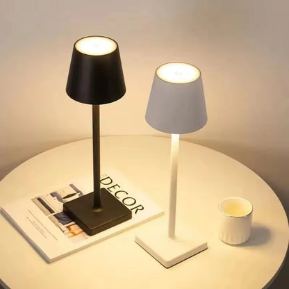 Rechargeable LED Table Lamp – Touch Control 3-Level Dimmable Desk & Ambient Light for Home, Bar & Dining