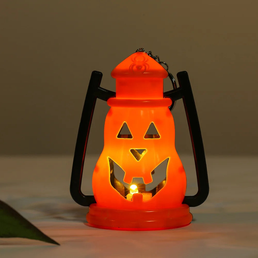 Halloween Pumpkin & Skull LED Night Light – Color Changing Table Lamp for Kids & Room Decor