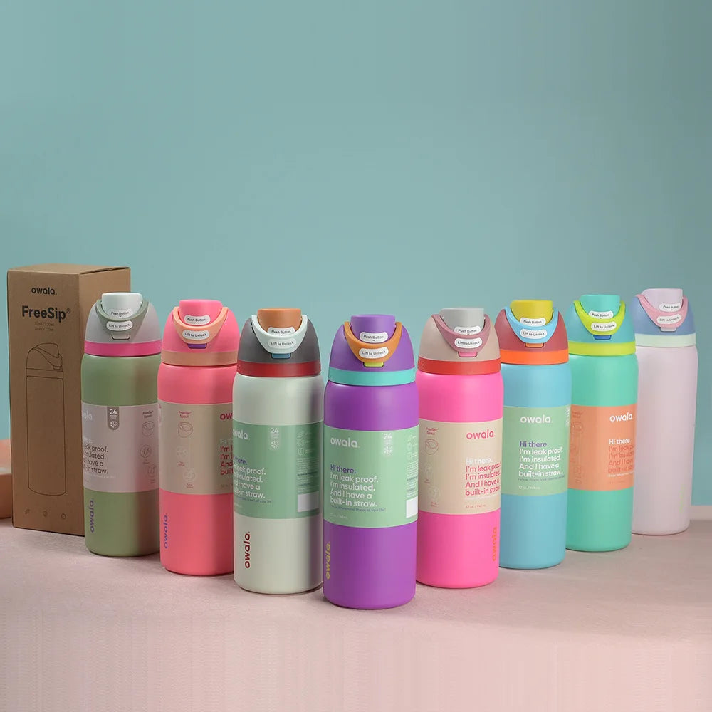 Bouteille isotherme et thermos Boneyard Owala Cup Bouteille d'eau Gobelet isotherme en acier inoxydable Tasse isotherme originale pour le froid et le chaud