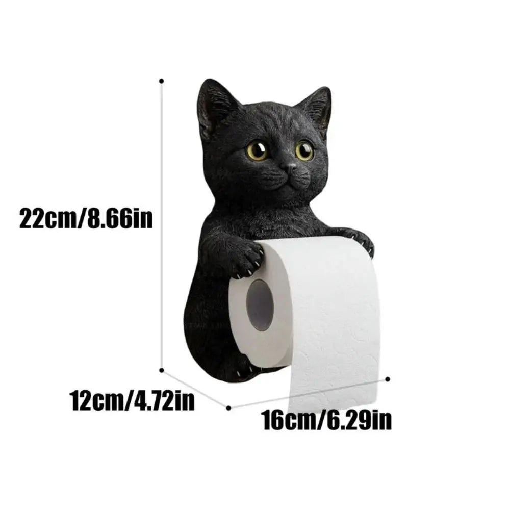 PawRoll™ – Porte-papier toilette en forme de chat amusant