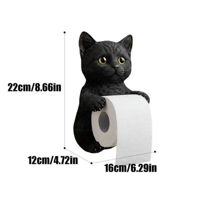 PawRoll™ – Porte-papier toilette en forme de chat amusant