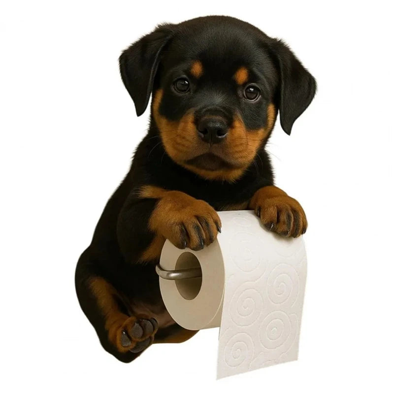 PawRoll™ – Porte-papier toilette amusant en forme de chien 