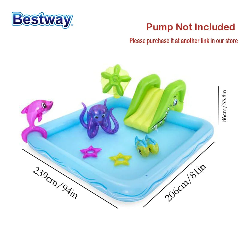 AquaSplash™ Adventure Pool – Centre de jeux gonflable avec aquarium